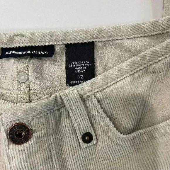 Vintage Express Corduroy Y2K Low Rise Flare Pants Women’s Size 1/2 - Picture 4 of 10